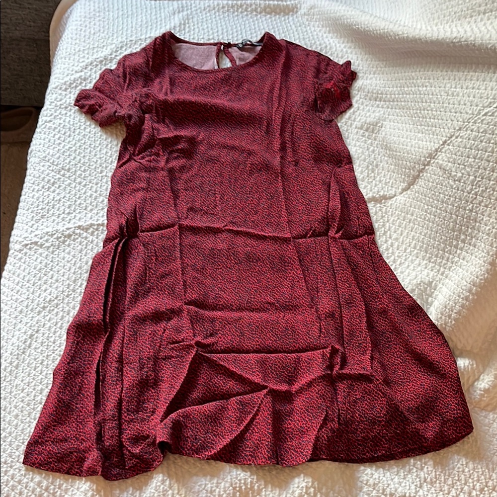 Red Short Sleeve Dress